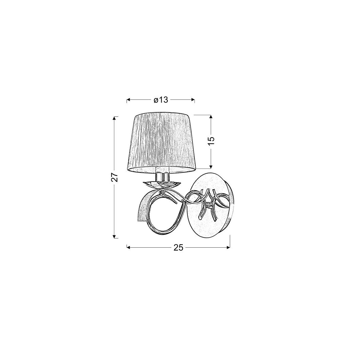 Candellux DENIS 21-23643 1xE14