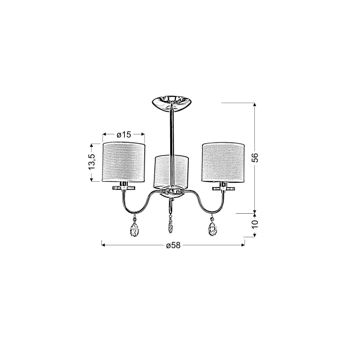 Candellux ESTERA 33-11664 3xE14