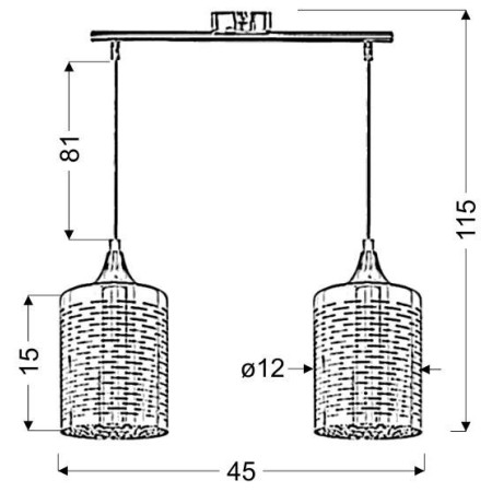 Candellux SAND 32-57761 2xE27