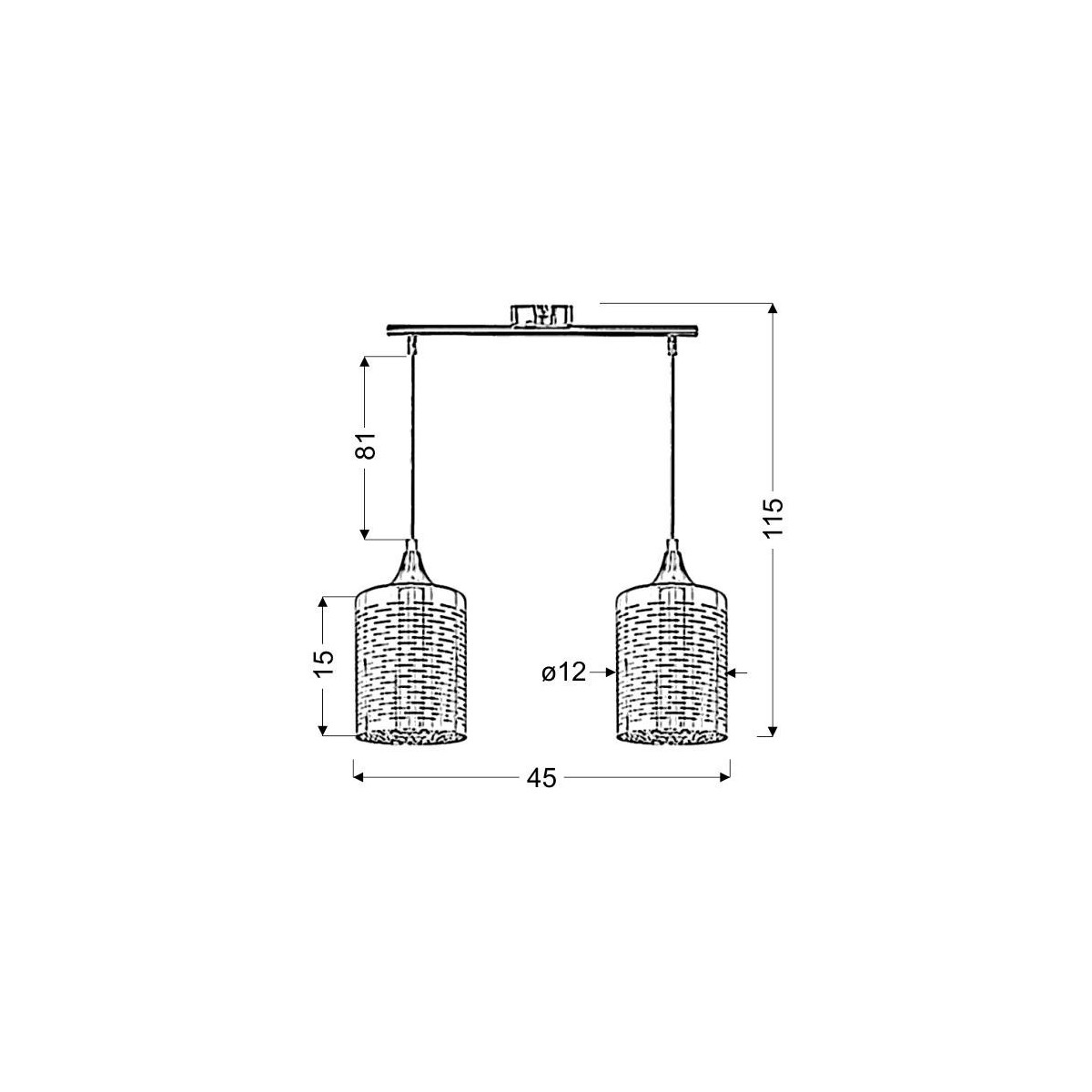 Candellux SAND 32-57761 2xE27