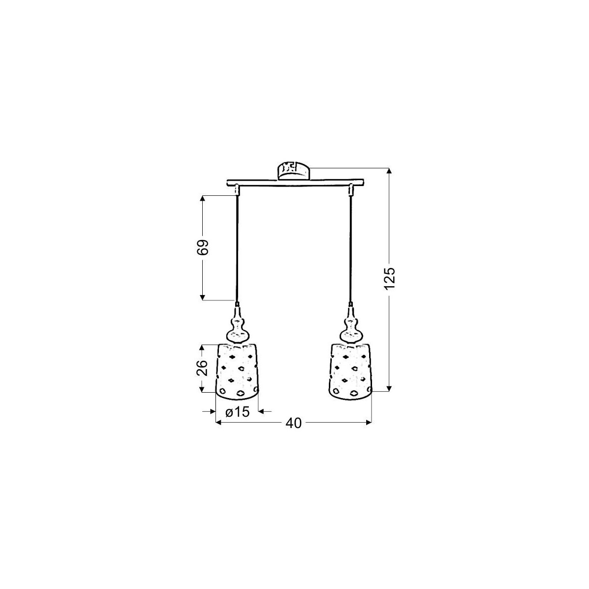 Candellux HAMP 32-51929 2xE27