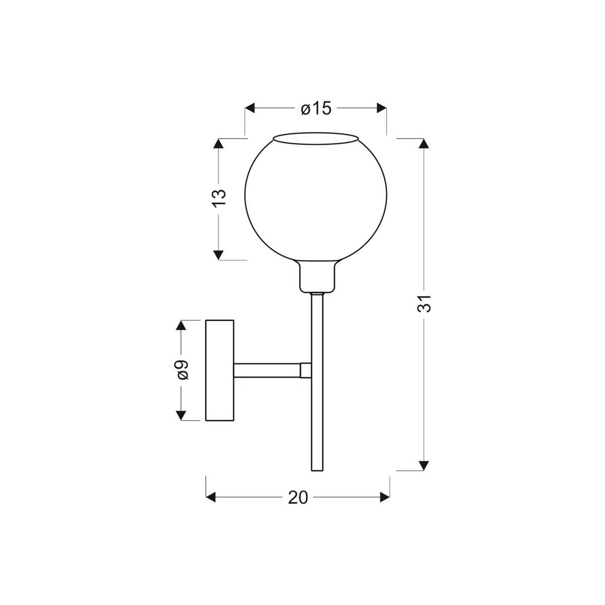 Candellux RAUL 21-72191 1xE14