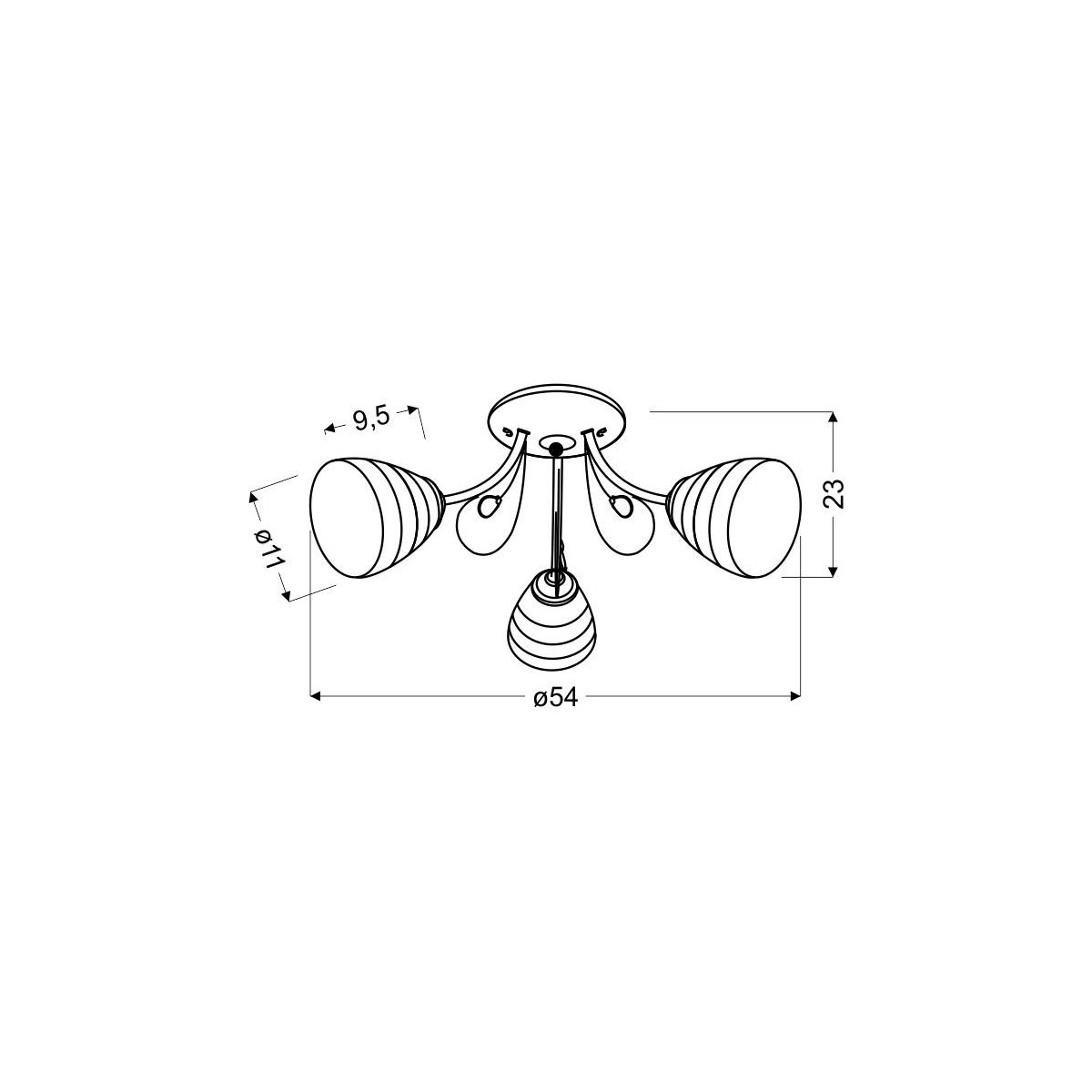 Candellux SIMPLI 33-63847 3xE27