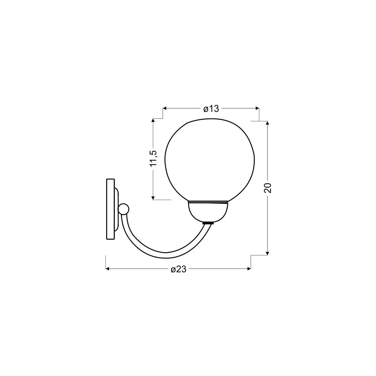 Candellux TOBAGO 21-25487 1xE27