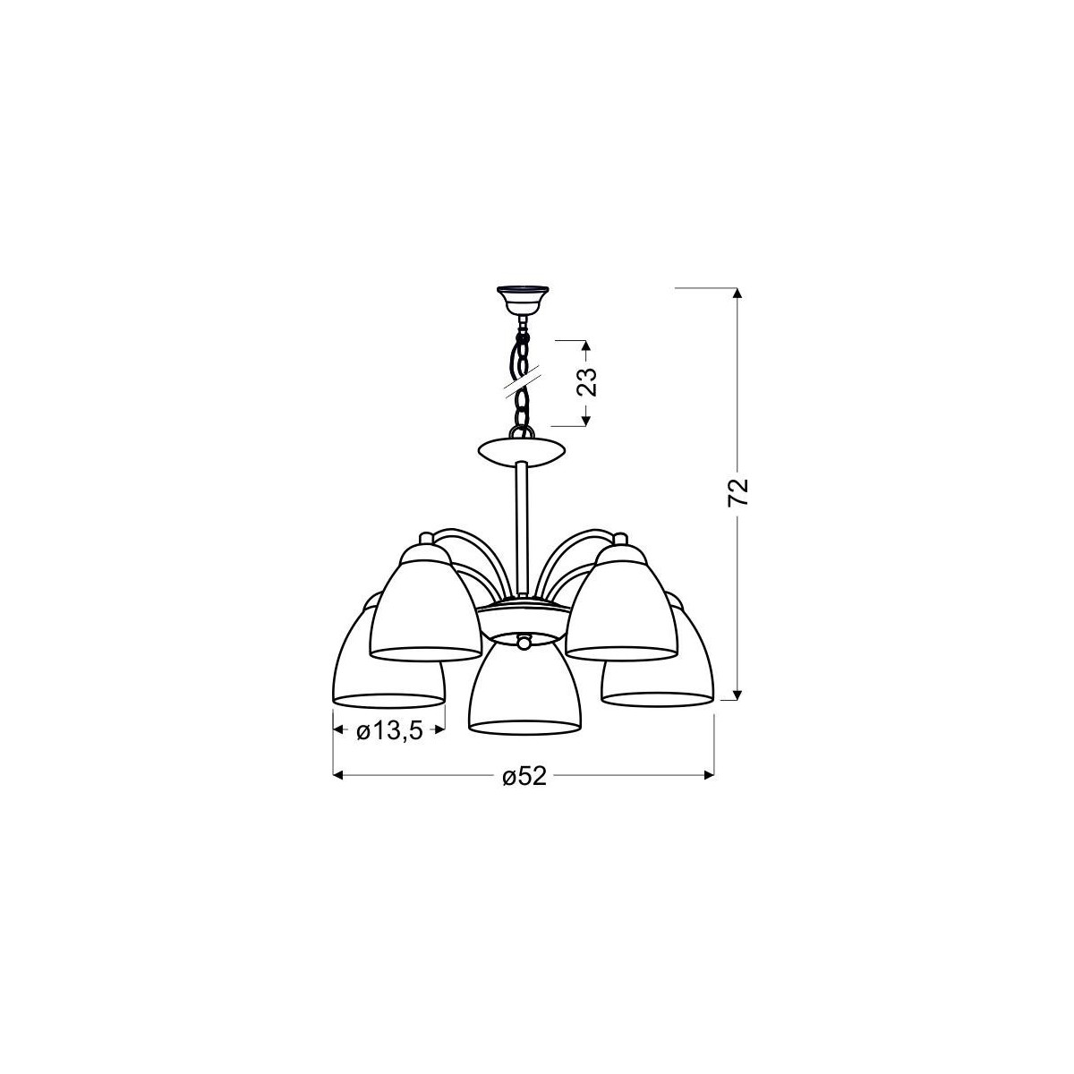 Candellux ULI 35-66169 5xE27