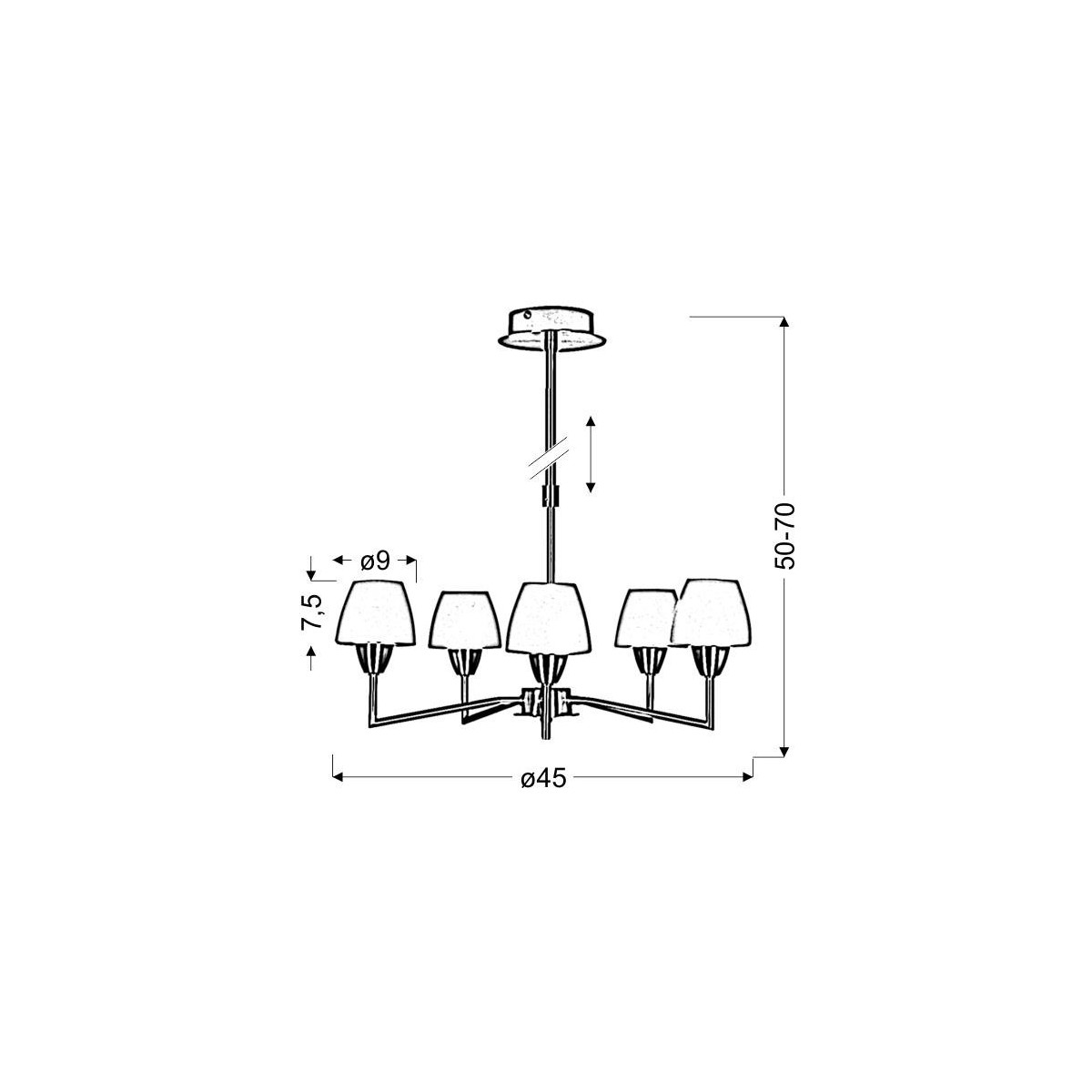 Candellux TOGO 35-10646 5xG9
