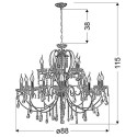 Candellux AURORA 30-97586 15xE14