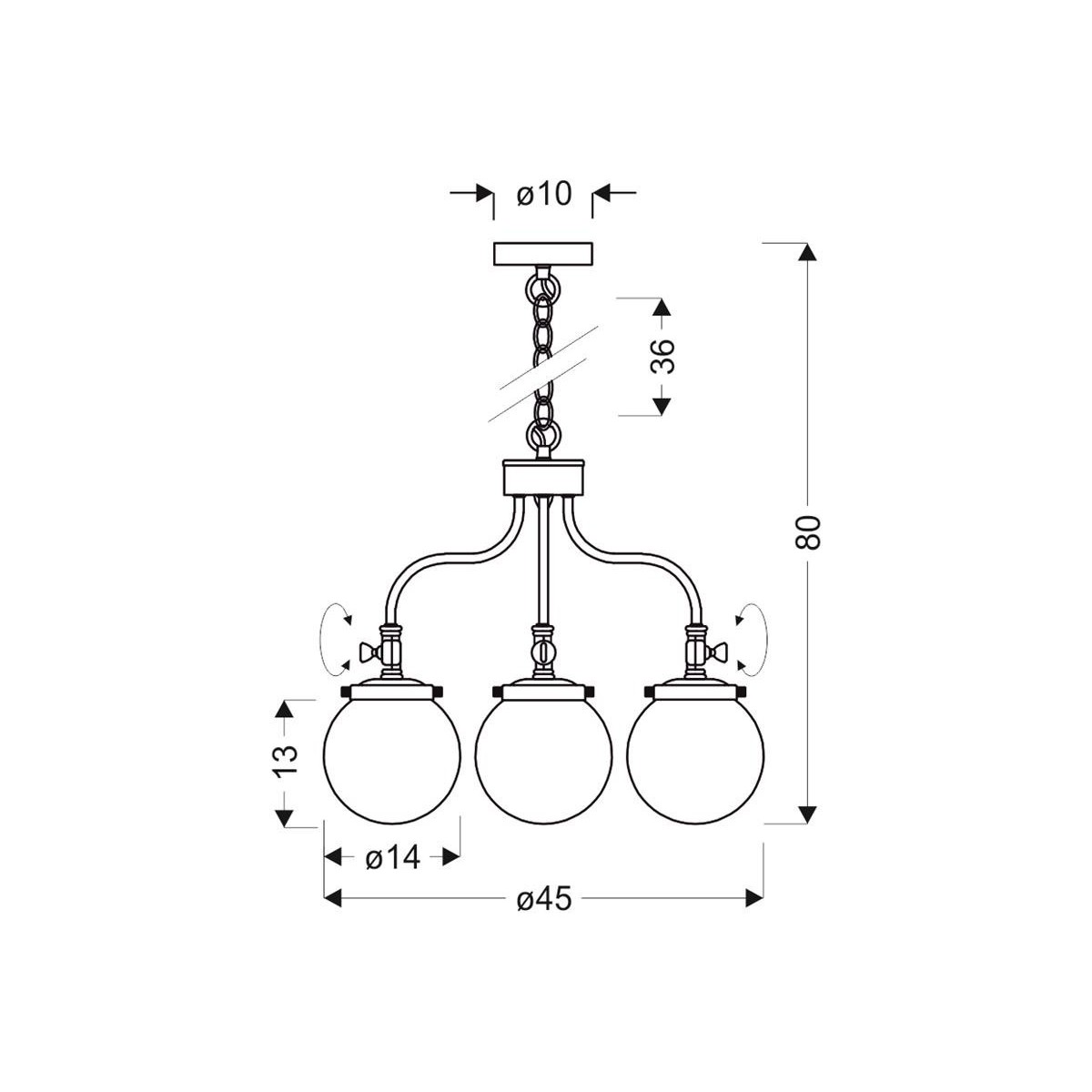 Candellux BALLET 33-70869 3xE27