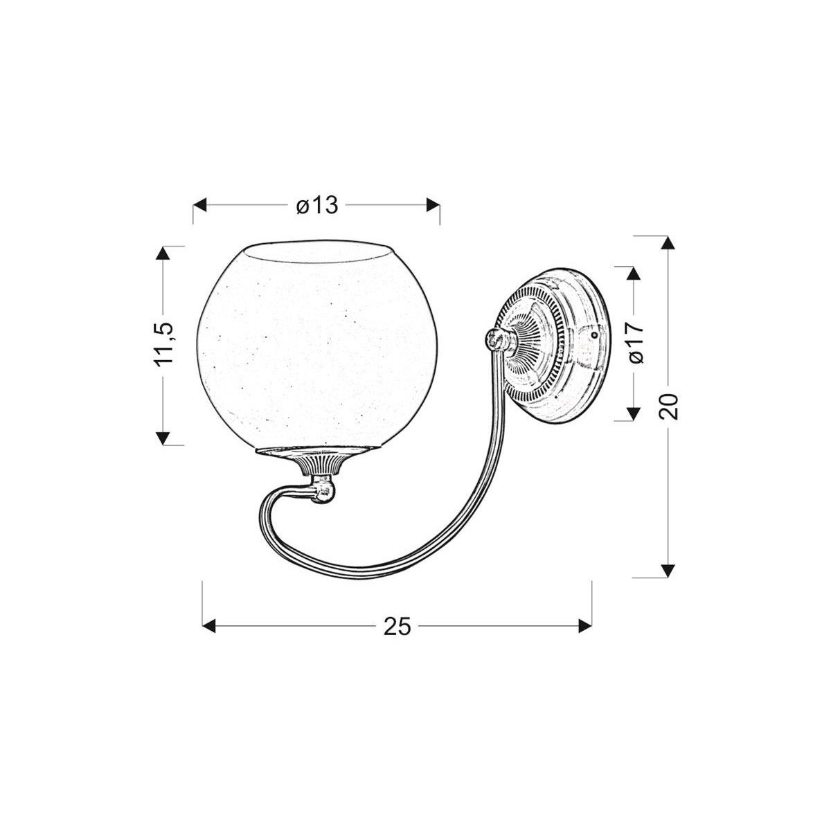 Candellux ORBIT 21-69344 1xE27