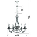 Candellux MUZA 35-69170 5xE14