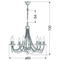 Candellux MUZA 38-69187 8xE14