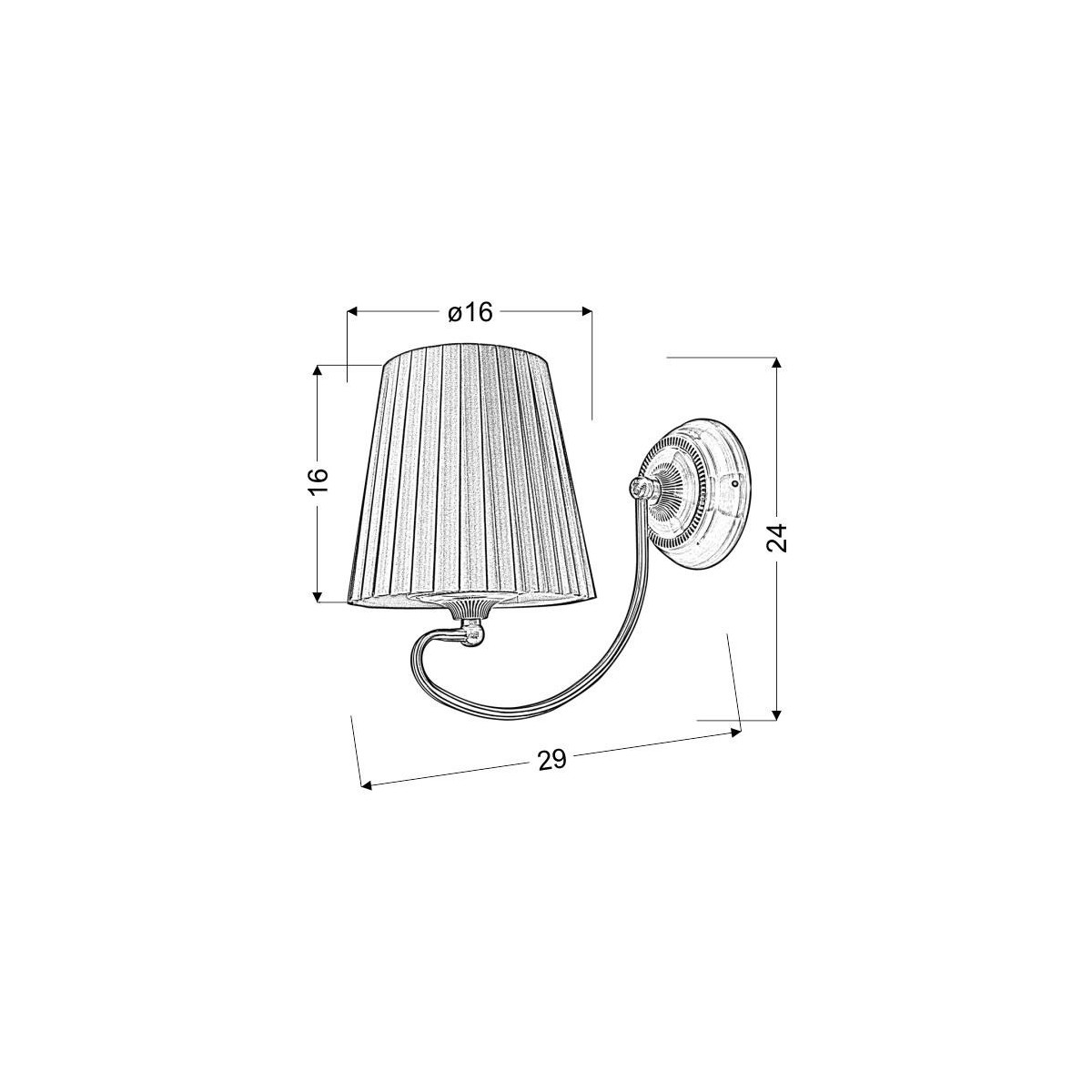 Candellux MOZART 21-33963 1xE27