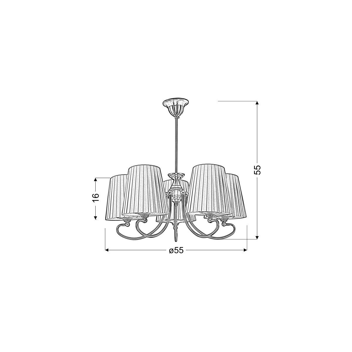 Candellux MOZART 35-34083 5xE27