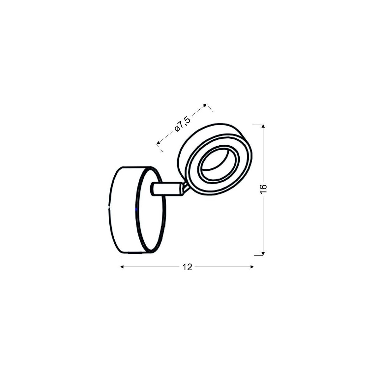 Candellux VINOLA 91-65599 1xLED - 350 lm - 1X5W LED - 3000K