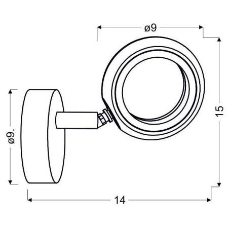 Candellux AURELION 91-65247 1xLED - 320 lm - 1X4W LED - 3000K