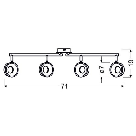 Candellux ISLA 94-61720 4xLED - 800 lm - 4X4W LED - 3000K