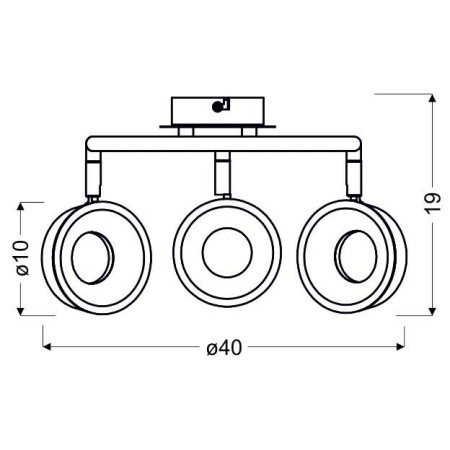 Candellux ISLA 98-61737 3xLED - 600 lm - 3X4W LED - 3000K