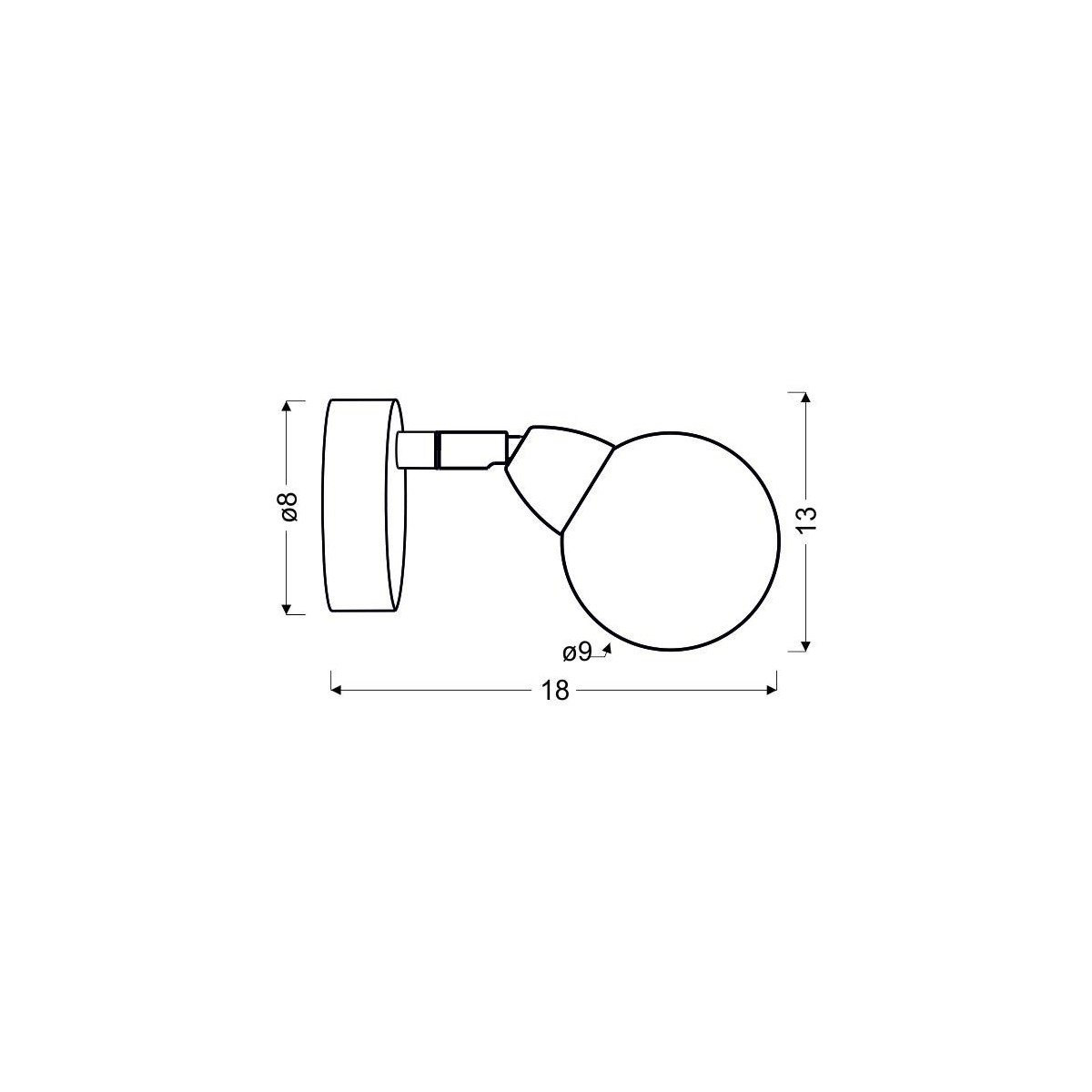 Candellux BOLO 91-67517 1xLED - 240 lm - 1X6W LED - 3000K