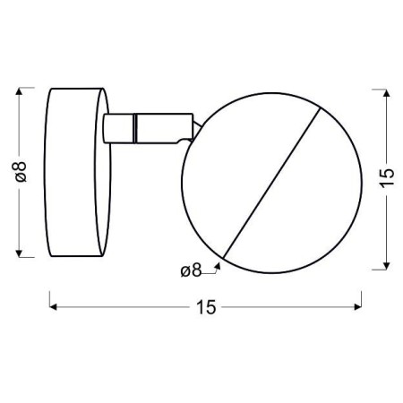Candellux PARTY 91-67753 1xLED - 1X3W LED - RGB