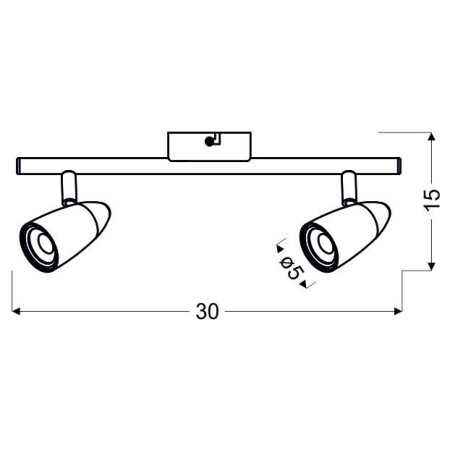 Candellux LIBERTY 92-49575 2xLED - 700 lm - 2X4W LED - 3000K