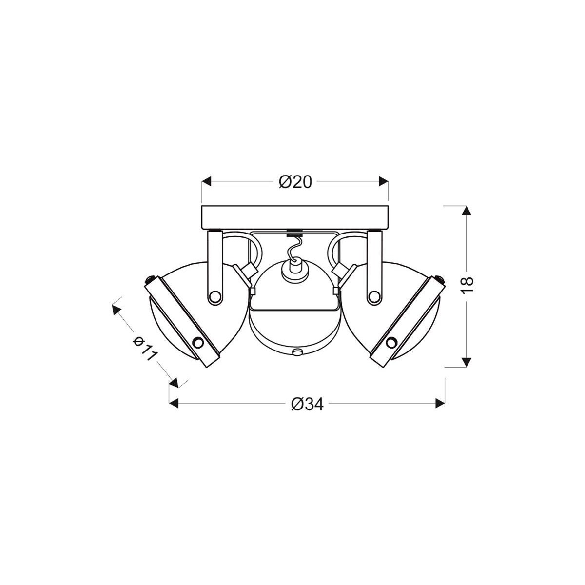 Candellux FRODO 98-71095 3xGU10
