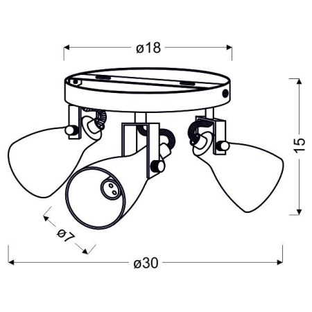Candellux ASH 98-64325 3xGU10