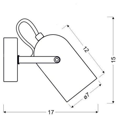 Candellux GRAY 91-66473 1xE14