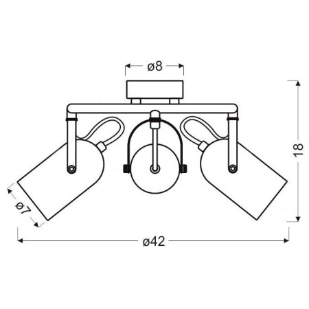Candellux GRAY 98-66497 3xE14