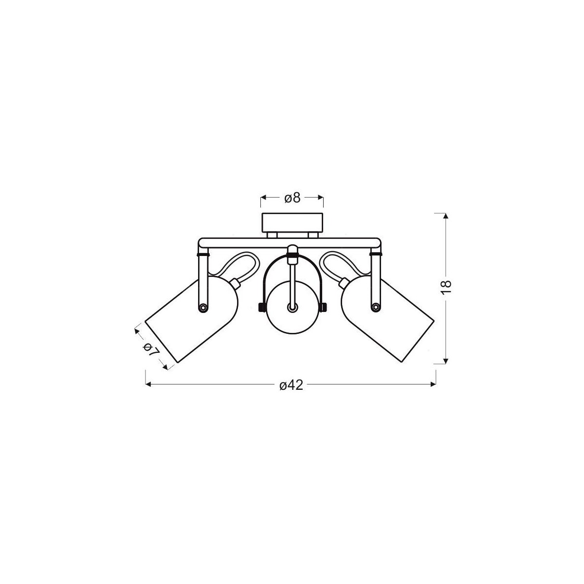 Candellux GRAY 98-66497 3xE14