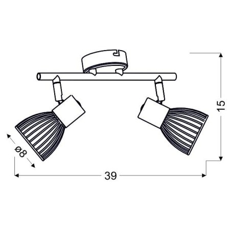 Candellux MODO 92-61522 2xE14