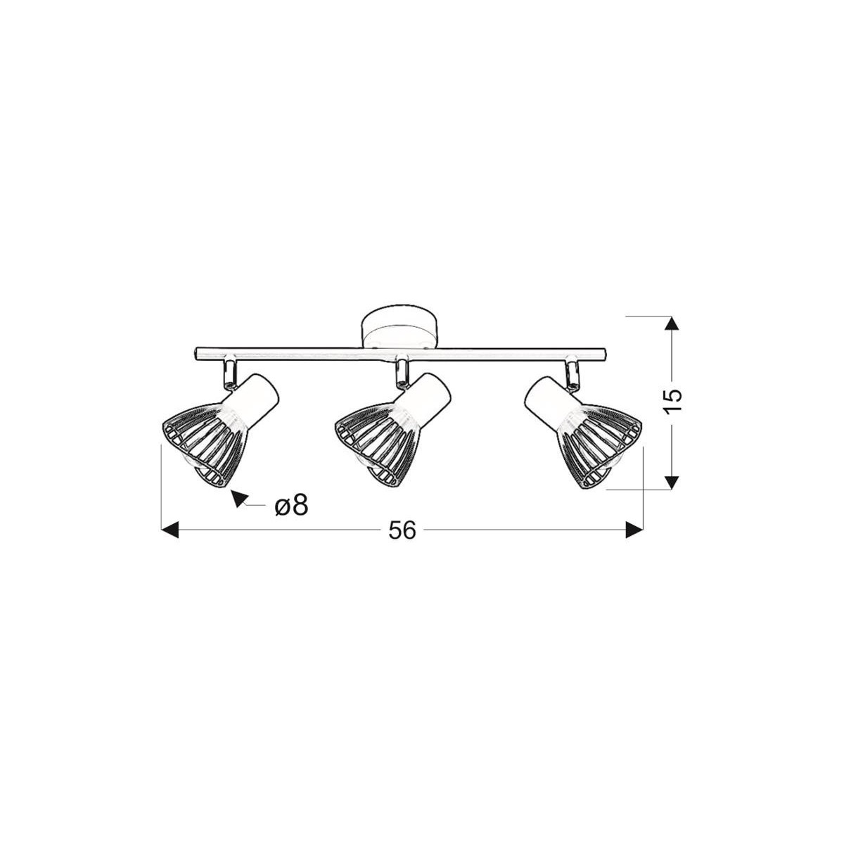 Candellux FLY 93-61911 3xE14