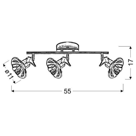 Candellux MOON 93-28099 3xG9 - 540 lm - 3X3.5W LED - 3000K