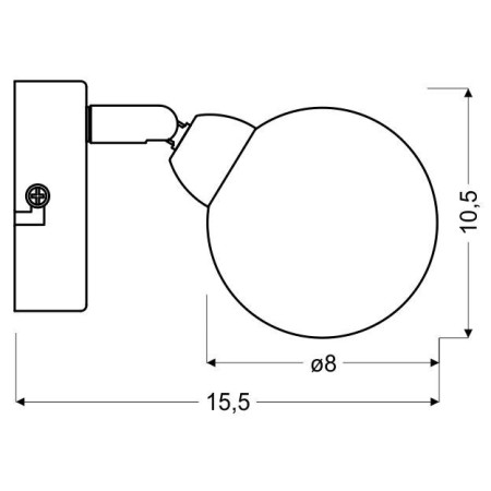 Candellux KALEIDOSCOPE 91-61553 1xG9 - 300 lm - 1X4W LED - 3000K