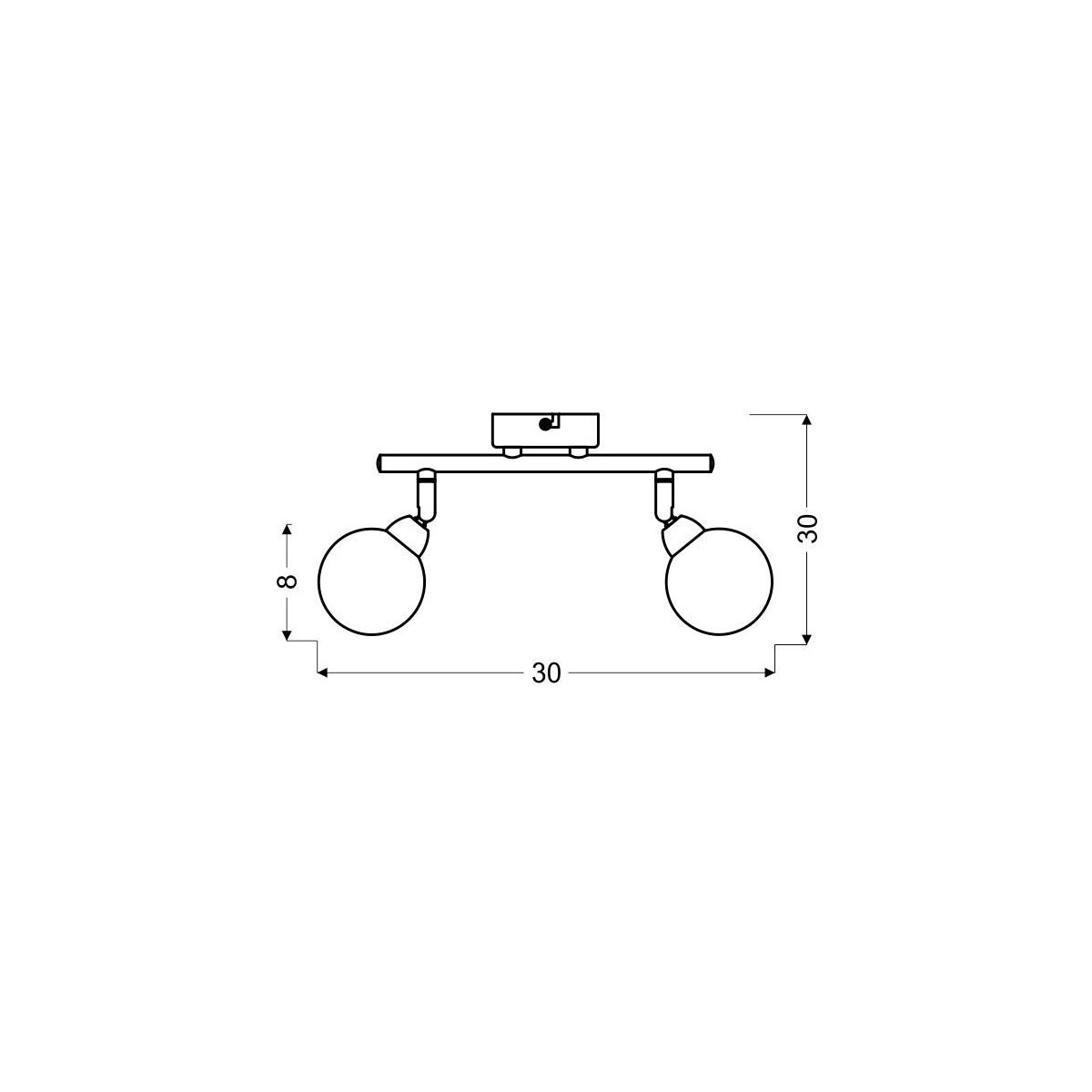Candellux KALEIDOSCOPE 92-61560 2xG9 - 600 lm - 2X4W LED - 3000K