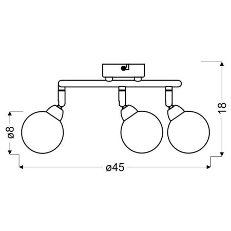 Candellux KALEIDOSCOPE 98-61577 3xG9 - 900 lm - 3X4W LED - 3000K