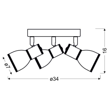 Candellux FIDO 98-63397 3xE14