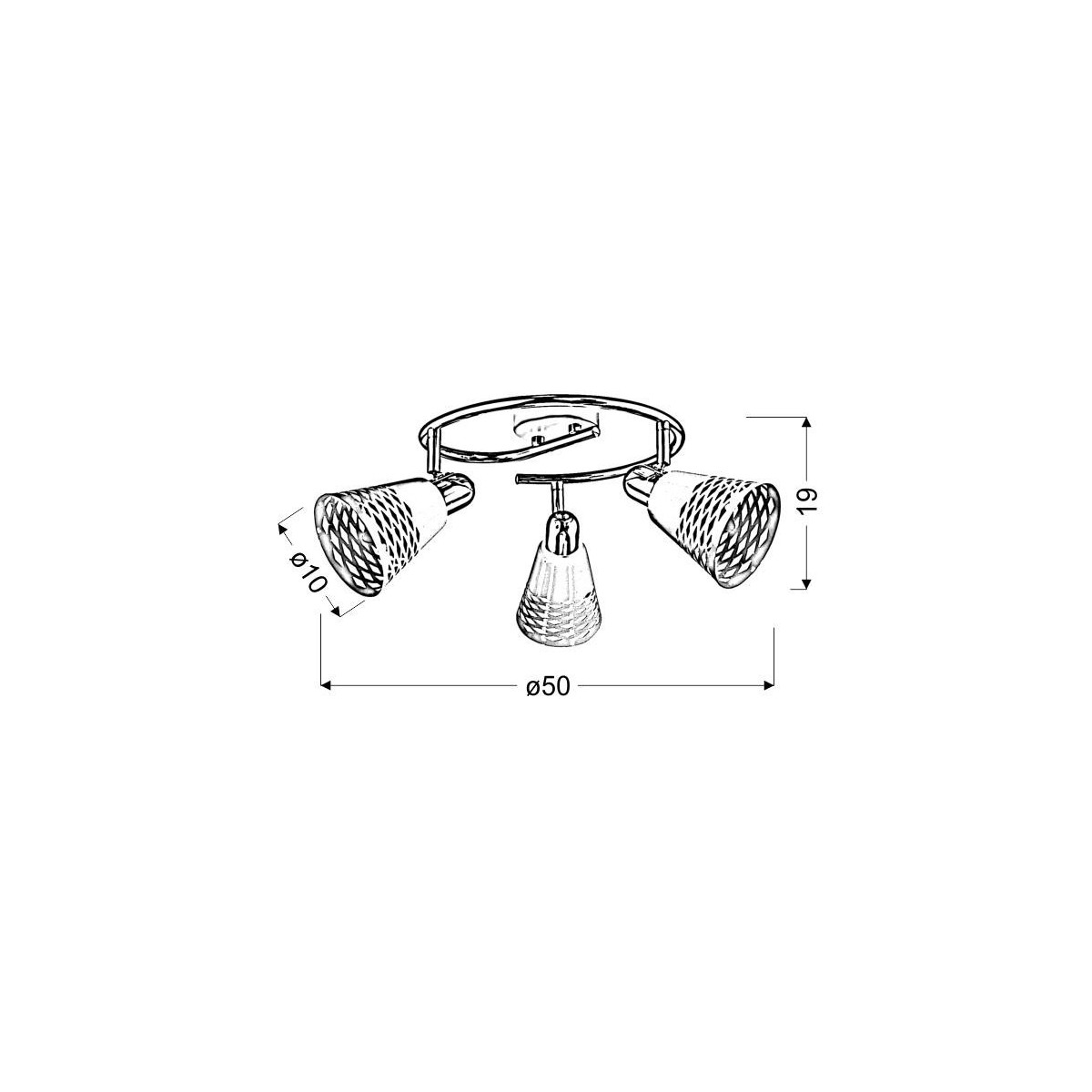 Candellux DISCOVERY 98-62185 3xE14