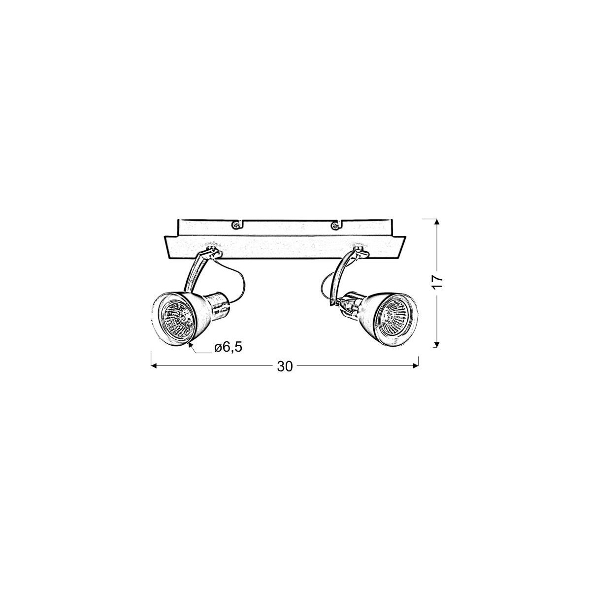 Candellux MARKUS 92-37442-M 2xGU10