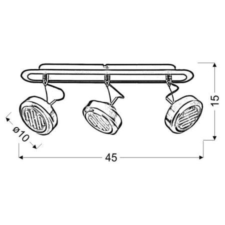 Candellux EARTH 93-15801 3xGX53 - 650 lm - 3000K