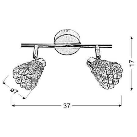 Candellux GLOSSY 92-97449 2xG9