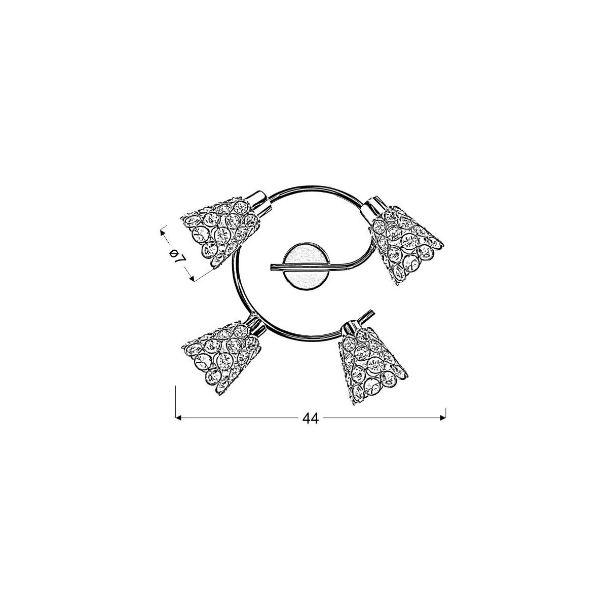 Candellux GLOSSY 98-00484 4xG9