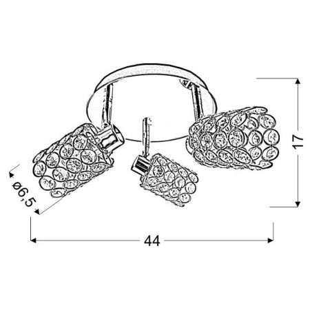 Candellux YORK 98-00125 3xG9