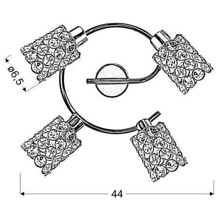Candellux YORK 98-07230 4xG9