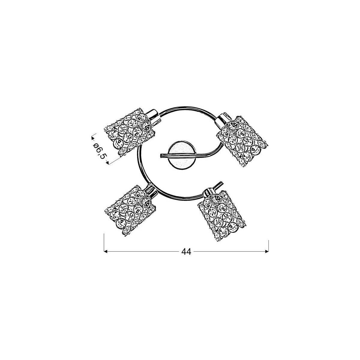 Candellux YORK 98-07230 4xG9