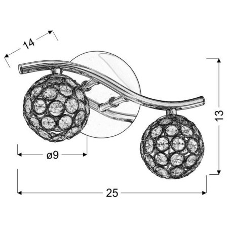 Candellux STARLET 92-85798 2xG9