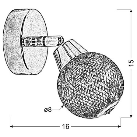 Candellux NOVEL 91-06950 1xG9