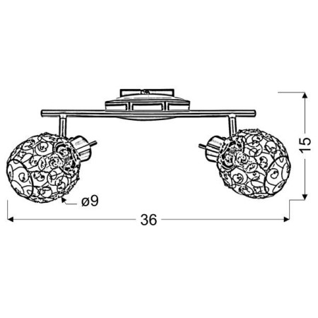 Candellux HORUS 92-19141 2xG9