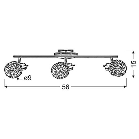 Candellux HORUS 93-19158 3xG9