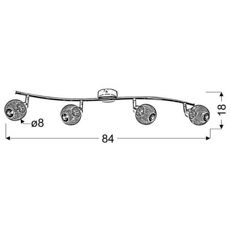 Candellux NOVEL 94-06981 4xG9