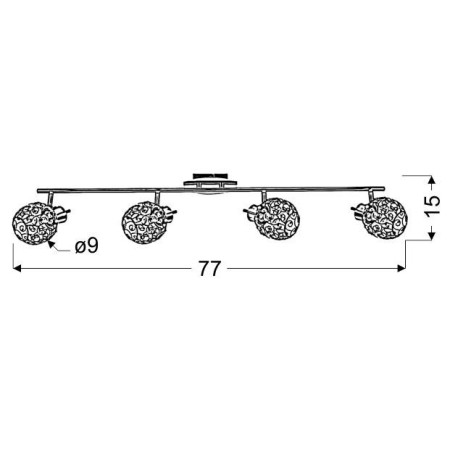 Candellux HORUS 94-19165 4xG9